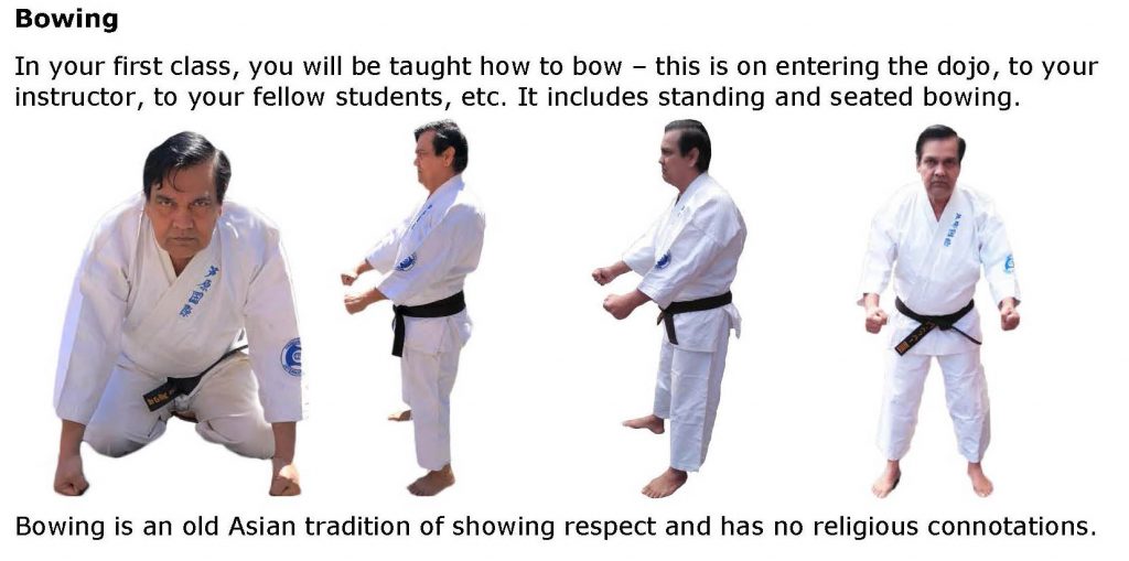 kyokushin karate bow